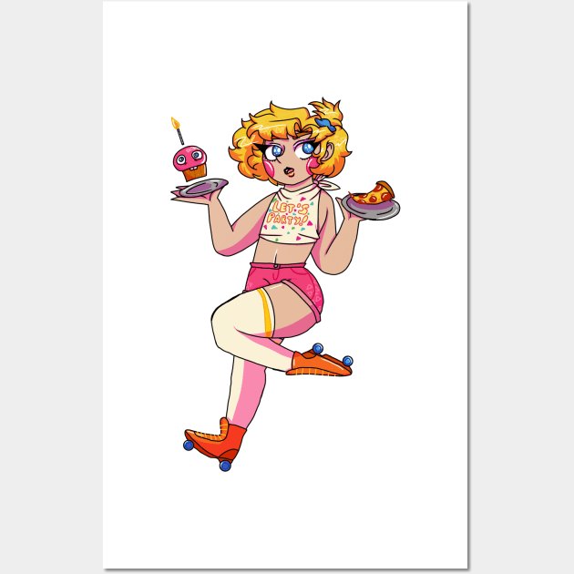 Toy Chica Gijinka Transparent Wall Art by spaceagebarbie